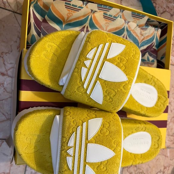 men adidas x Gucci GG Platform Sandal yellow main image 7
